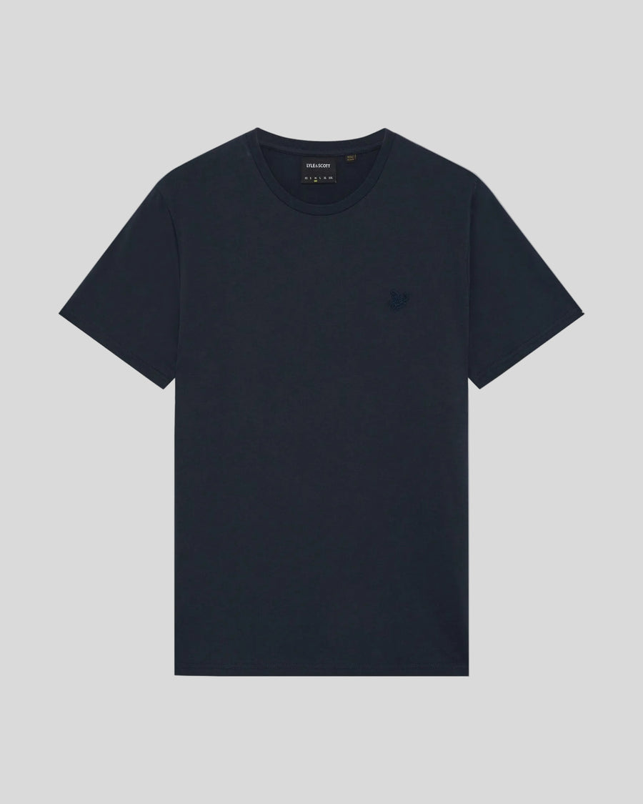 Uomo con maglietta in cotone superfine blu scuro