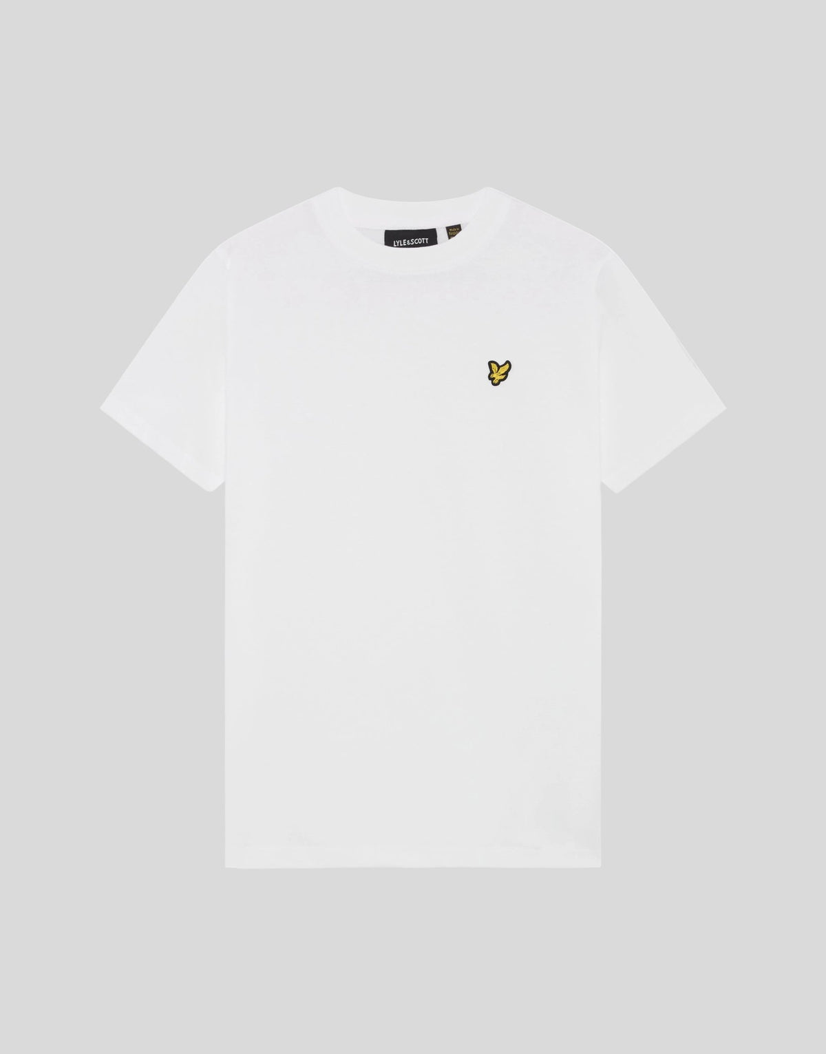 Boy wears Crew Neck Kidswear 2-Pack T-Shirt in Fatigue Olive/White