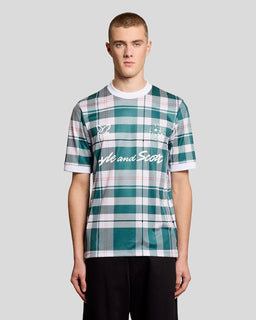 Maillot de football à carreaux tartan
