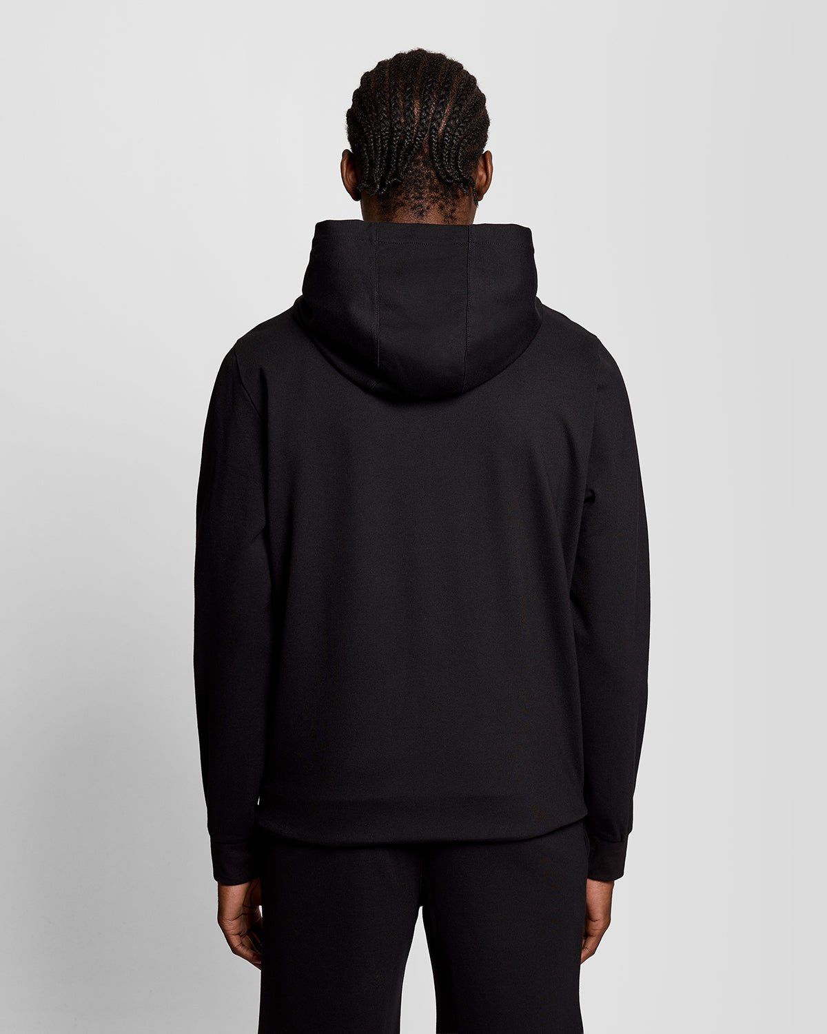 Sweat à capuche léger de sport à fermeture éclair intégrale pour homme, couleur noir de jais
