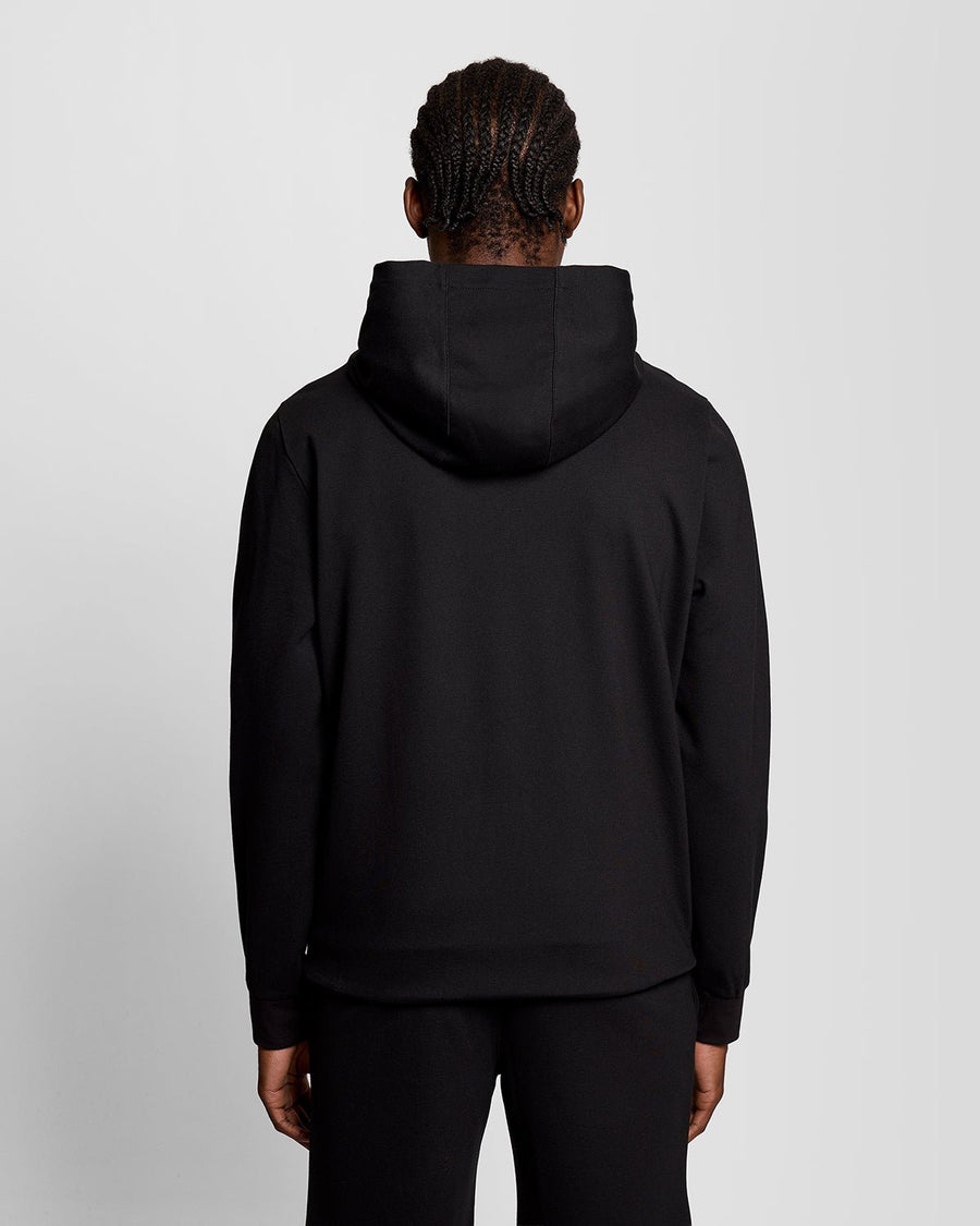 Sweat à capuche léger de sport à fermeture éclair intégrale pour homme, couleur noir de jais