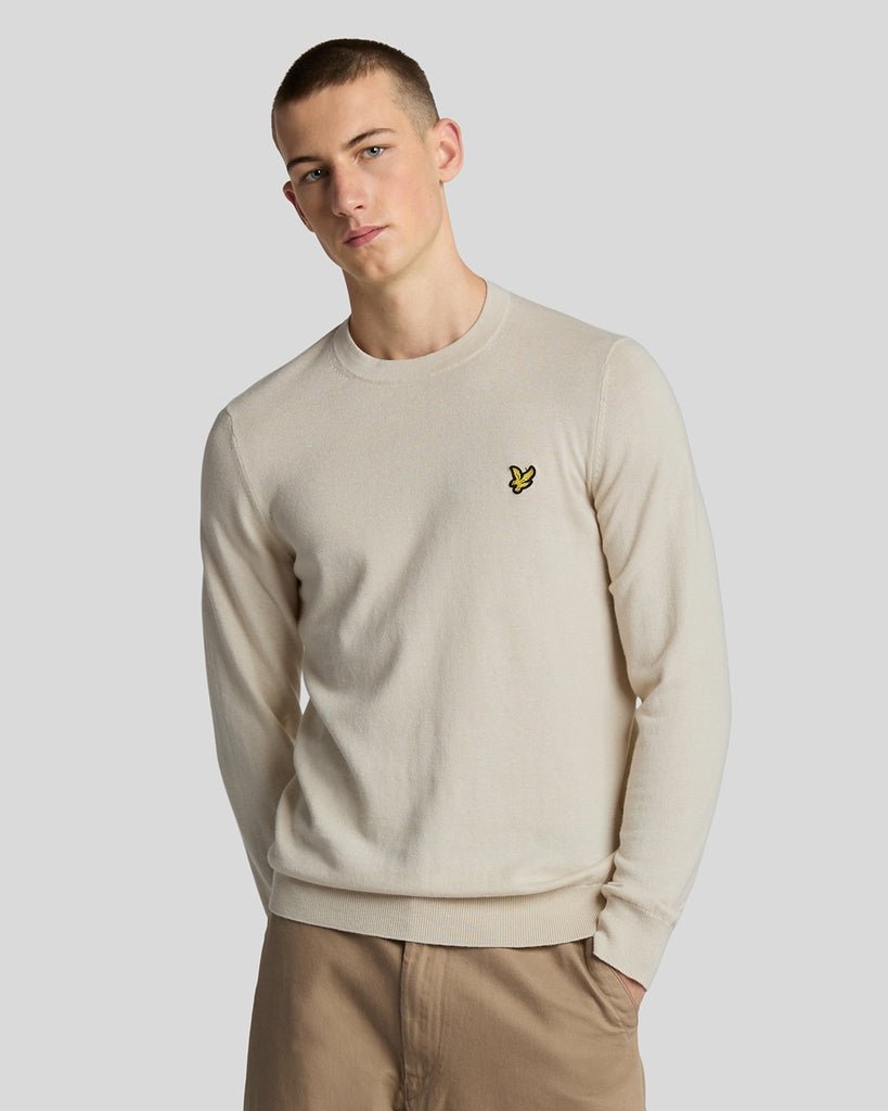 Cotton Merino Crew Neck Jumper