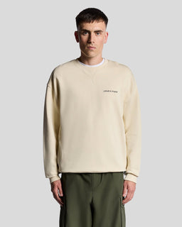 Sweat-shirt en polaire Script Brushback