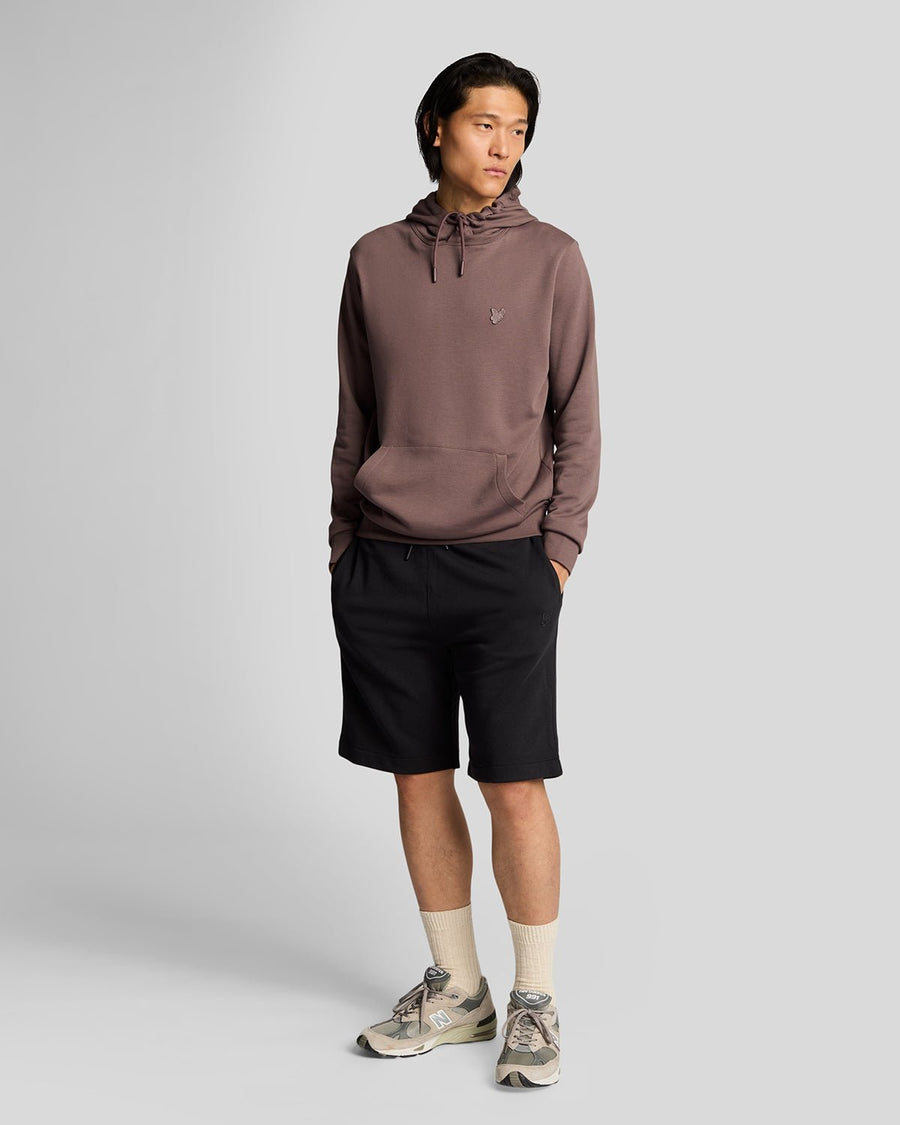 Uomo con pantaloncini in cotone superfine color nero corvino