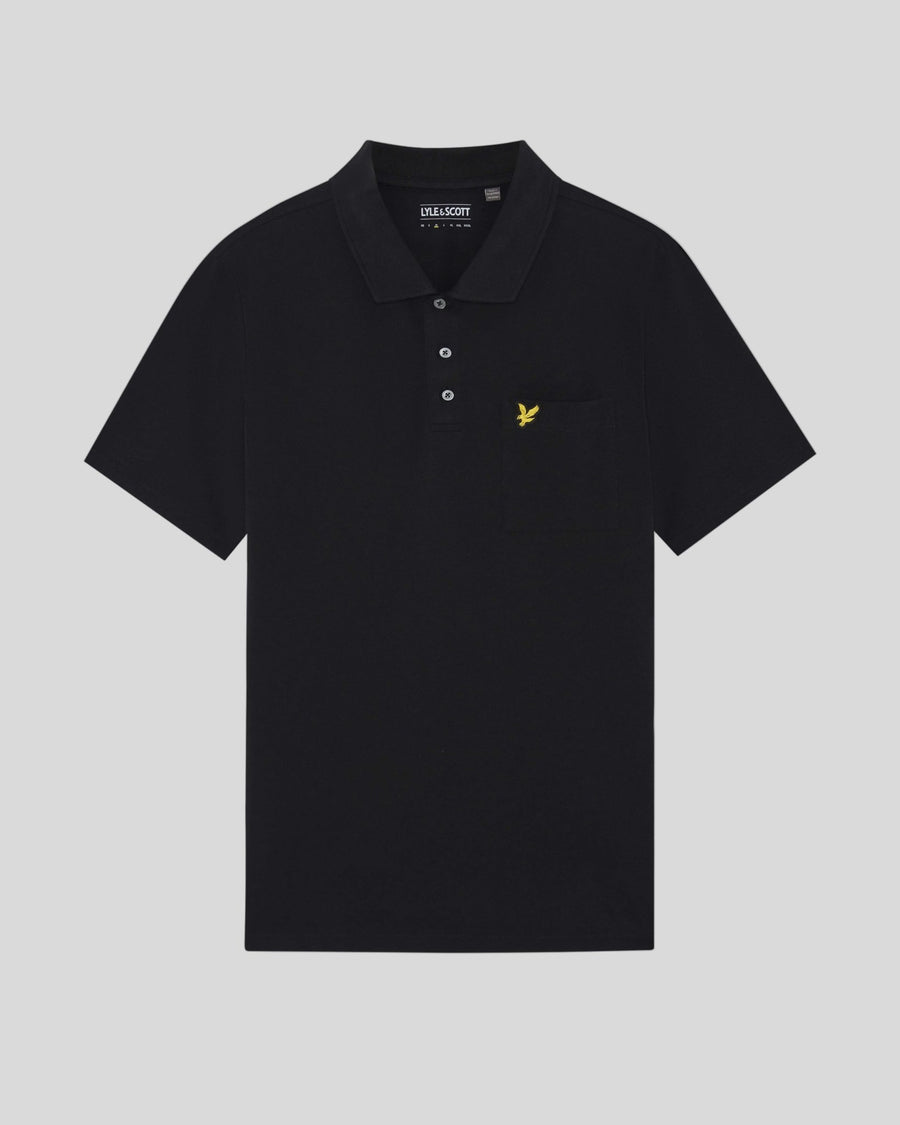 Polo de algodón piqué interlock para hombre en color lacado