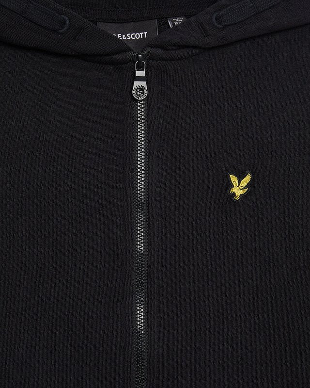 Fleece Hoodie Lyle And Scott Hoodie Black LYLE SCOTT Hoodie Men's