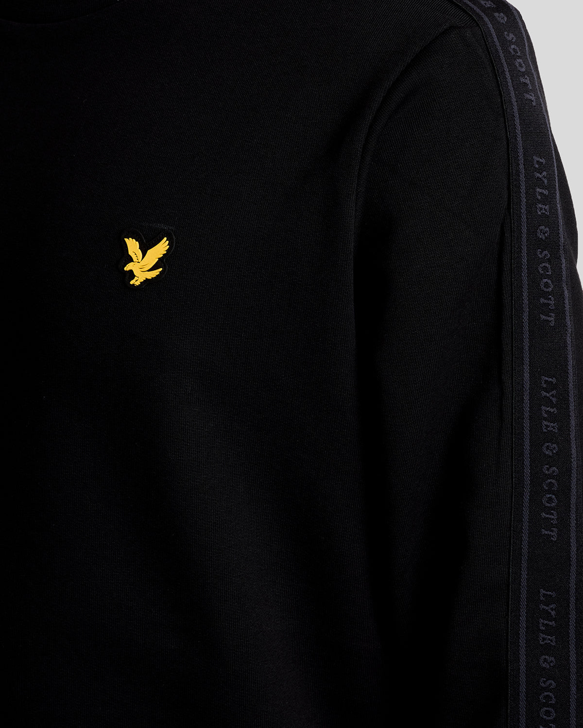 Sweat-shirt à col rond « Sports Tape » pour homme, couleur noir de jais