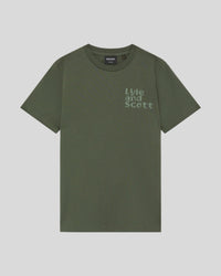 Boy wears Dot Back Graphic T-Shirt in Deep Depths