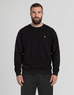 Sweatshirt aus Baumwolle mit Rundhalsausschnitt