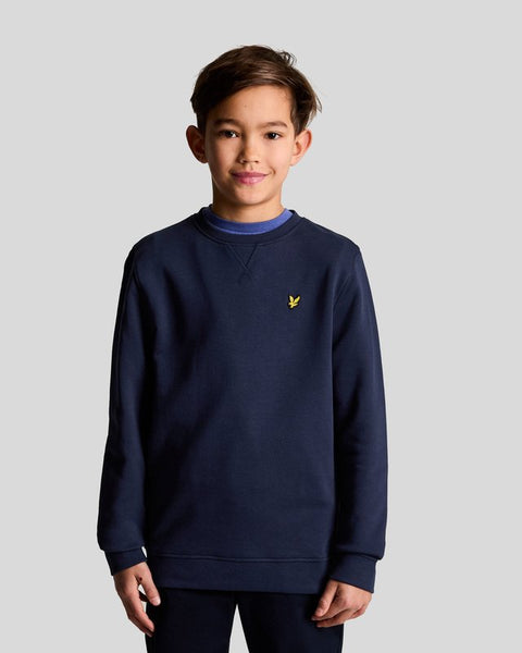 Lyle Scott Kids Crew Neck Sweatshirt in Navy