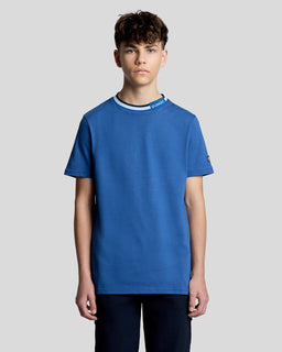 T-shirt à col rabattu avec logo