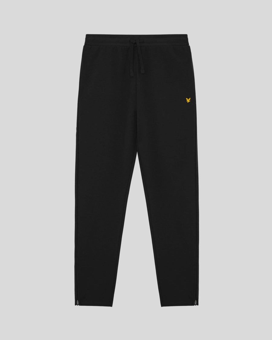 Pantalones deportivos ligeros de chándal para hombre en negro azabache