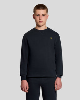Sudadera de algodón con cuello redondo