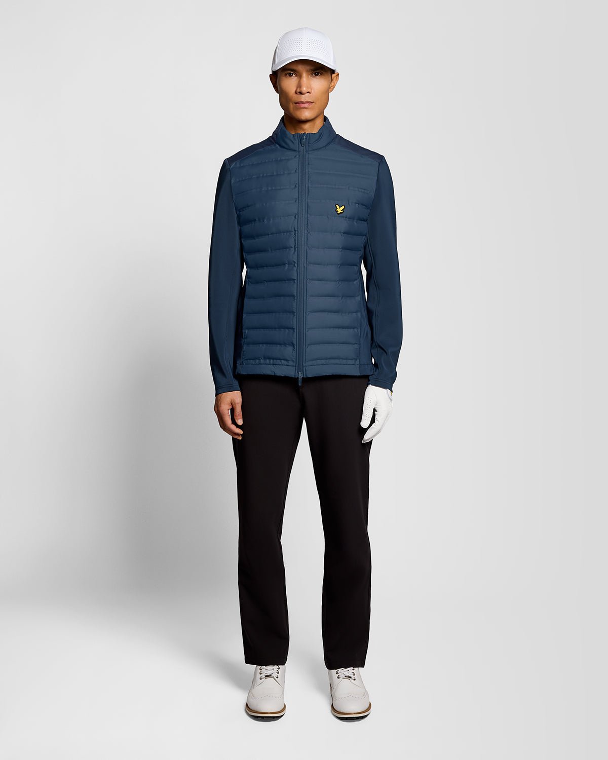 Hombre con chaqueta acolchada Hybrid en color Ryder Blue