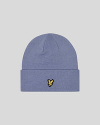 buy men's premium clothing fashion polos jackets -  Lyle & Scott Men's Beanie in Crafted Blue
