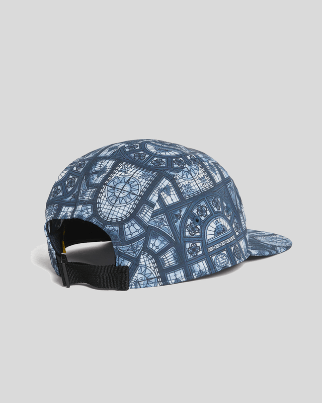 Casquette de baseball imprimée « vitrail » bleu marine foncé
