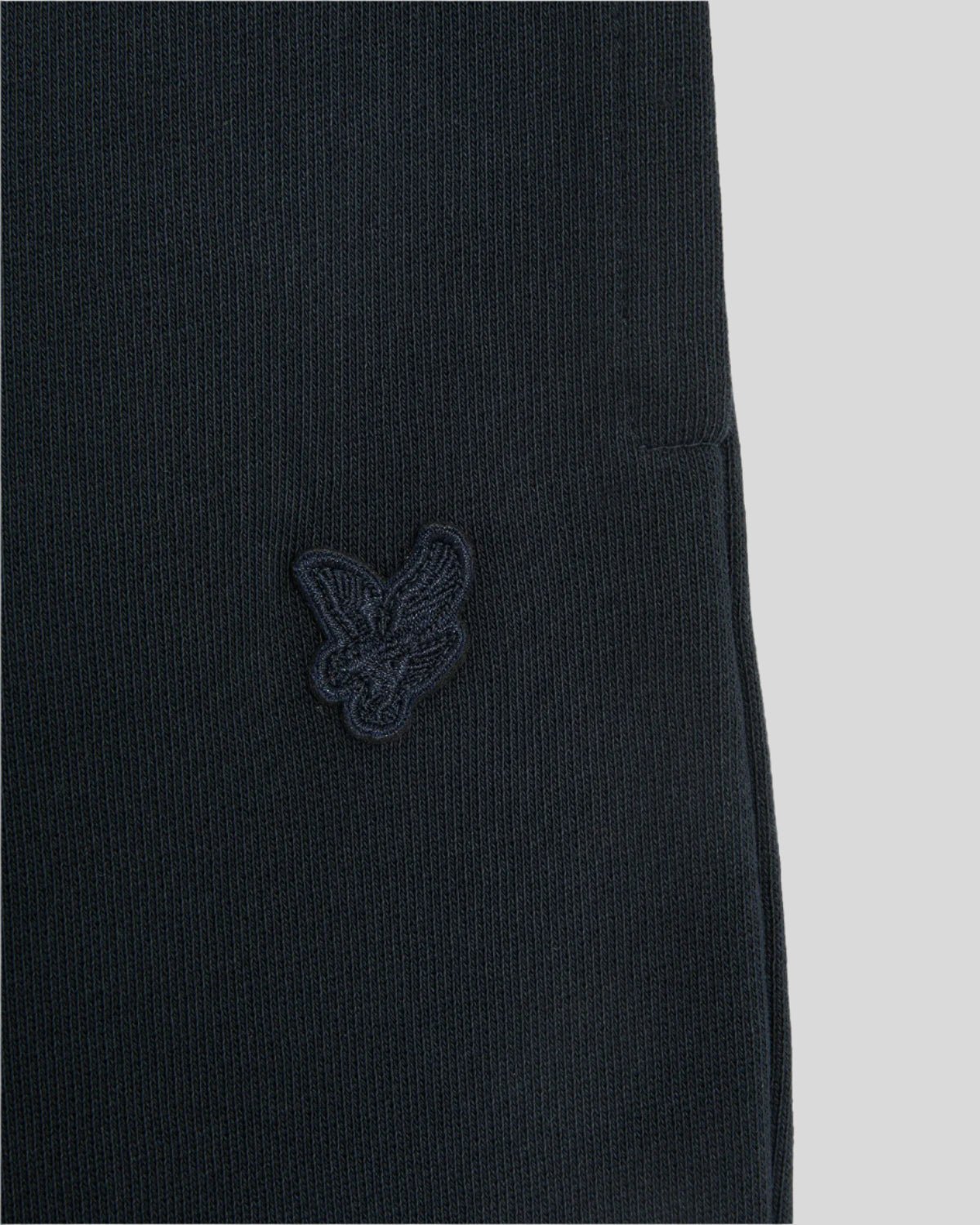 Short de survêtement en coton à motifs ton sur ton, bleu marine foncé, pour garçon