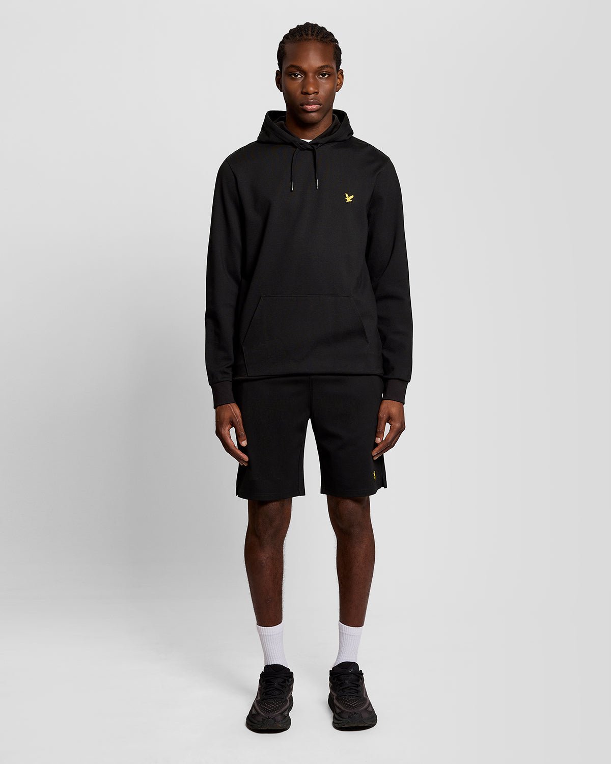Short de sport léger pour homme, couleur noir de jais