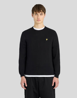 Relaxed Cotton Merino Crew Neck Jumper