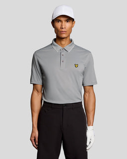 Polo à col contrasté