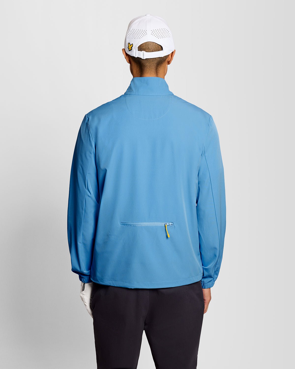 Man wears Lightweight Packable Jacket in Nitrogen
