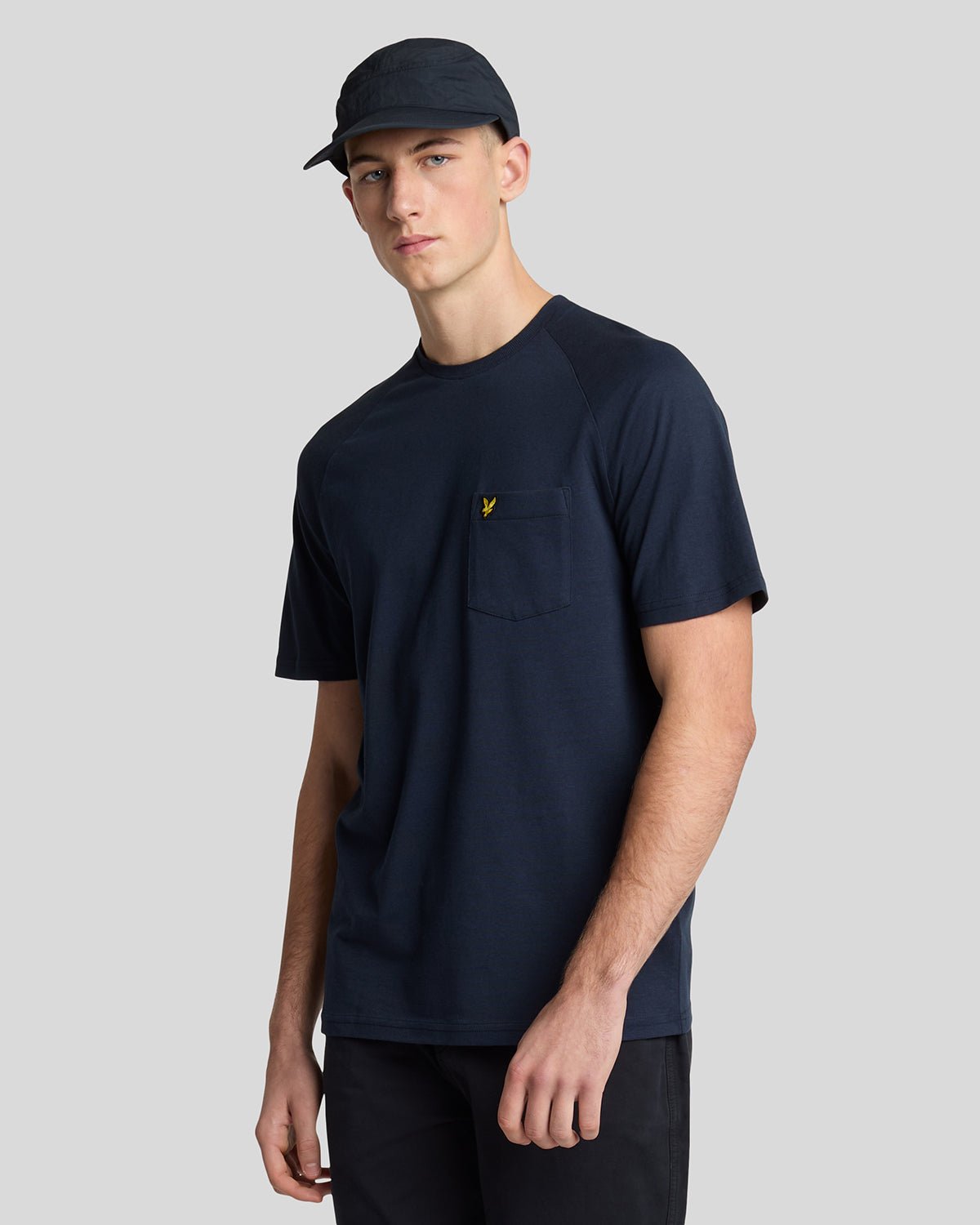 Linen Blend Raglan T Shirt