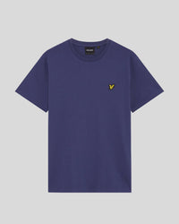 Cotton Crew Neck T-Shirt in Rich Navy