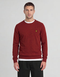 Pullover mit Rundhalsausschnitt aus Lammwollmischung