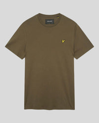 buy men's premium clothing fashion polos jackets -  Lyle & Scott Men's Plain T-Shirt Plus in Olive