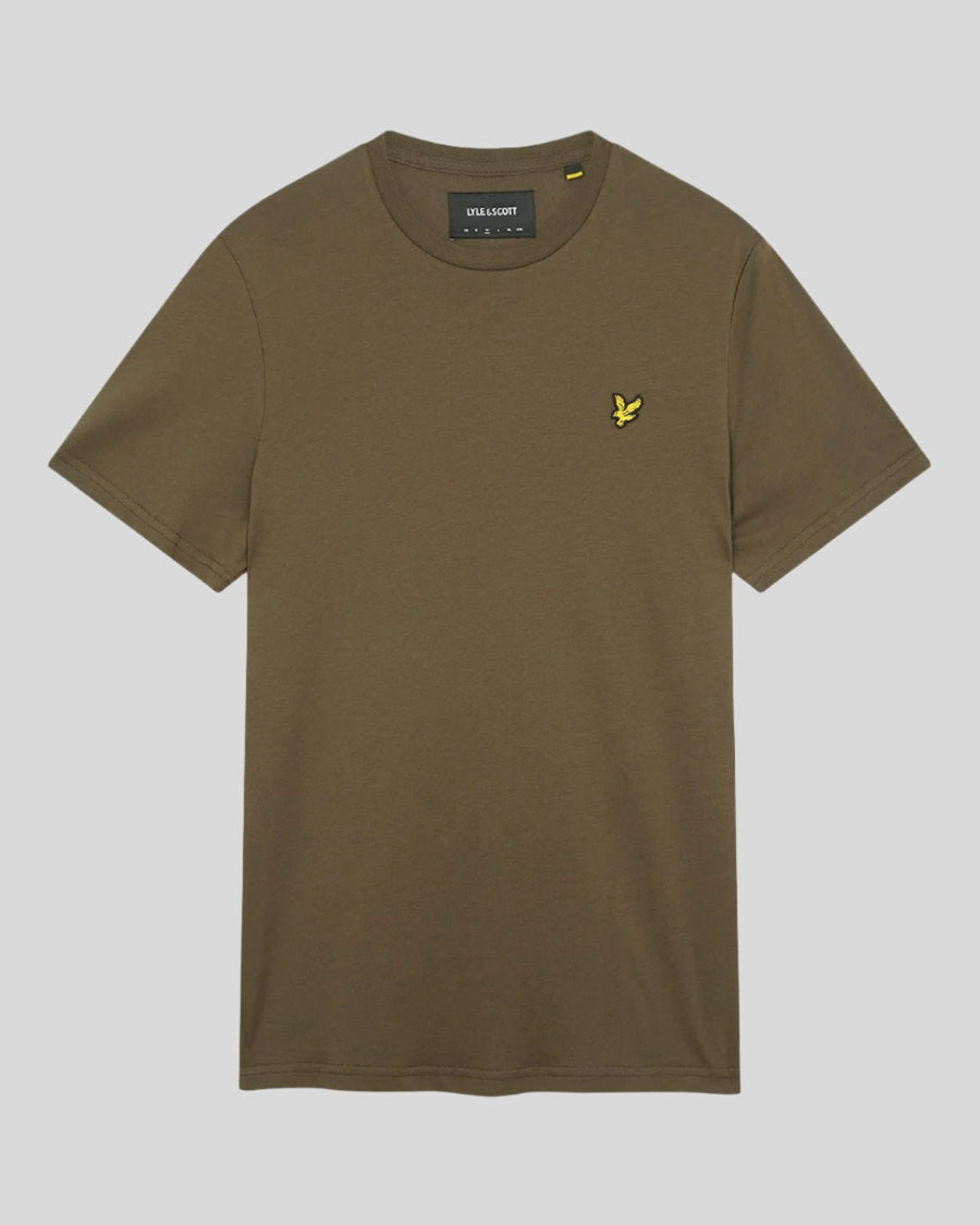 Achetez des vêtements haut de gamme pour homme : polos, vestes et autres articles de mode - T-shirt uni Lyle & Scott , taille Plus, couleur olive