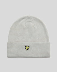 buy men's premium clothing fashion polos jackets -  Lyle & Scott Men's Beanie in Light Grey Marl