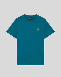Cotton Crew Neck T-Shirt in Lagoon
