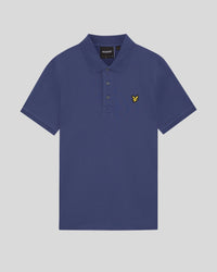Cotton Polo Shirt in Rich Navy