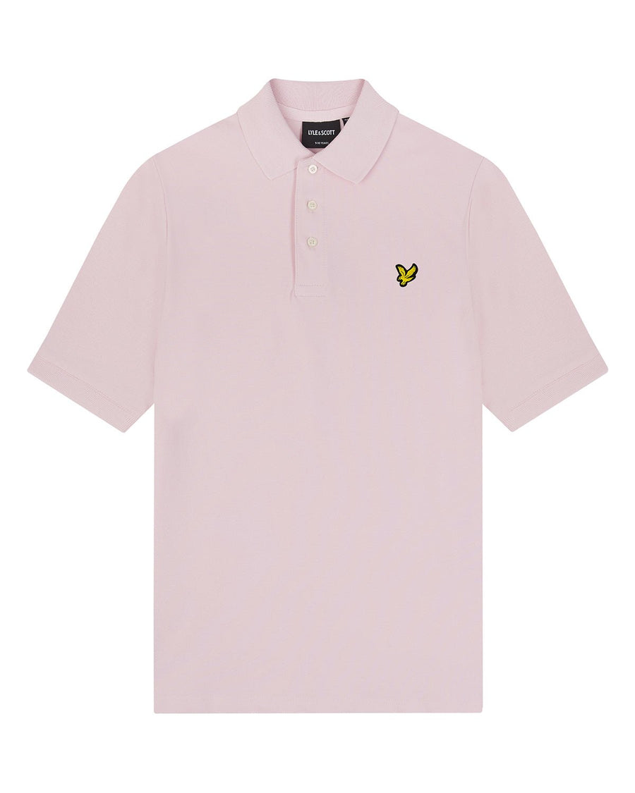 Uomo con polo in cotone rosa chiaro