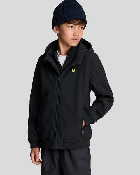 Black Lyle And Scott Wadded Hooded Bomber Jacket Lyle Scott