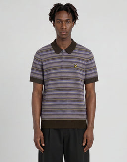 Polo en maille Fair Isle