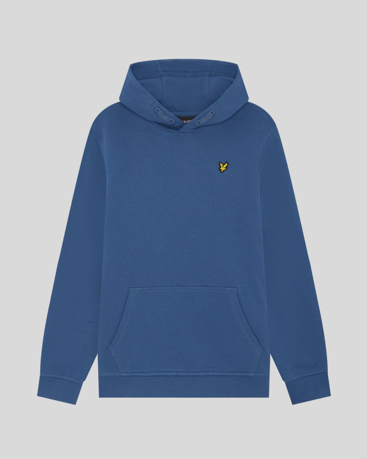 Hombre con sudadera con capucha de algodón Loopback en color azul aciano oscuro