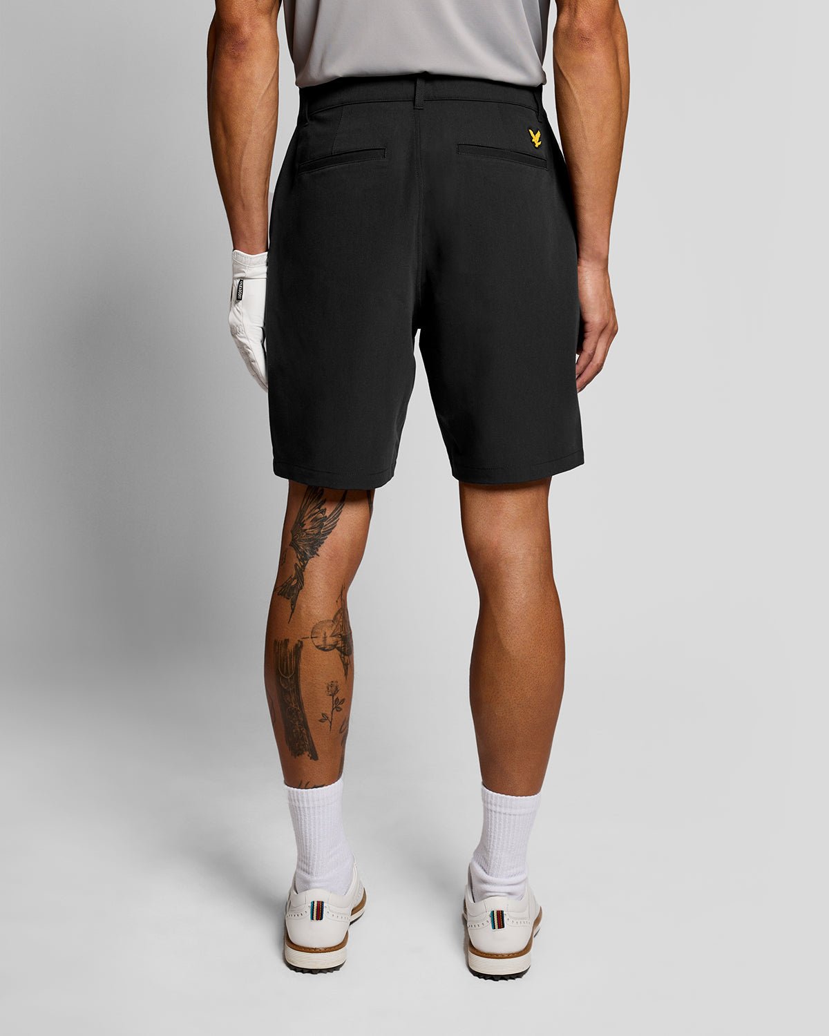 Short 5 poches pour homme, couleur noir de jais
