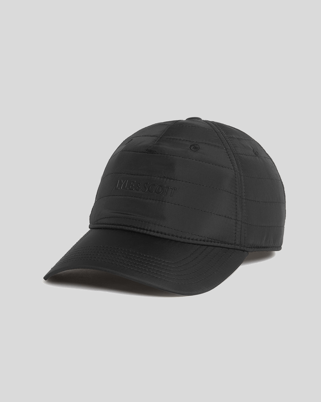 Casquette de baseball rembourrée, noir de jais