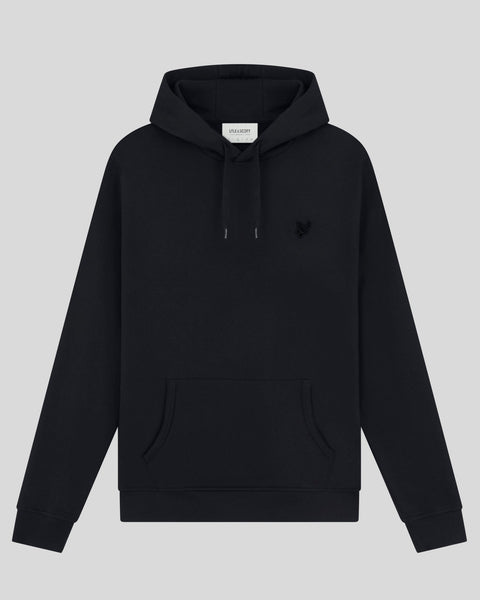 BEAMS - Lyle&Scott × Golfickers HOODIE  Black Lyle & Scott Men's Tonal Eagle Pullover Hoodie in Jet Black