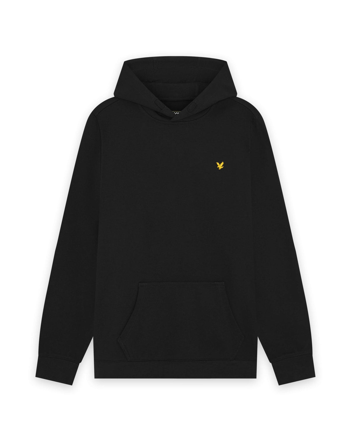 Homme portant un sweat à capuche en molleton Sports Brushback, couleur noir de jais