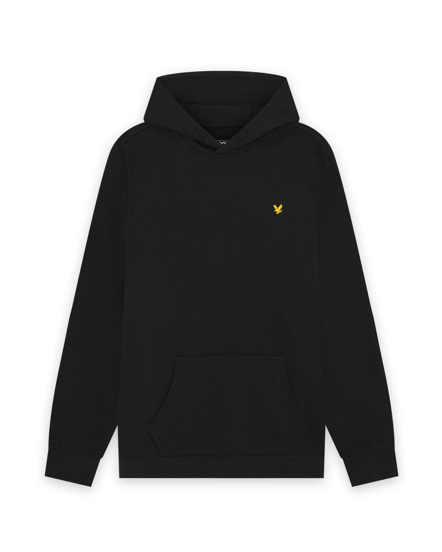 Homme portant un sweat à capuche en molleton Sports Brushback, couleur noir de jais