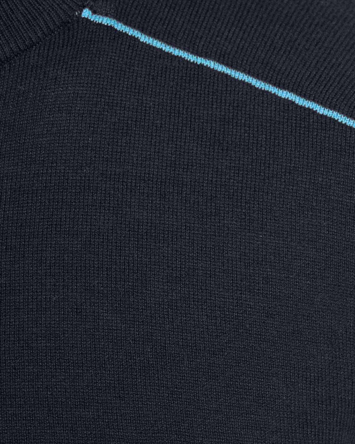 Pull à col zippé 1/4 en coton pour homme, bleu marine foncé