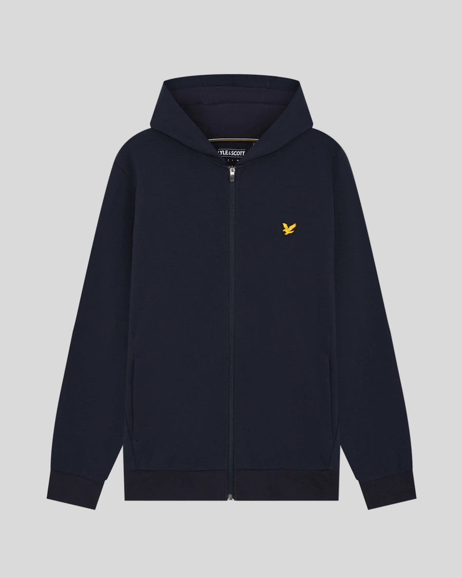 Sweat à capuche léger de sport à fermeture éclair intégrale pour homme, bleu marine foncé