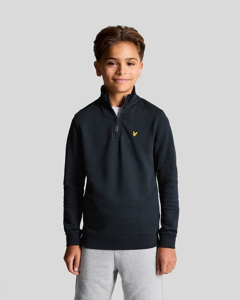 Lyle Scott Kids 1 4 Zip Sweatshirt in Dark Navy