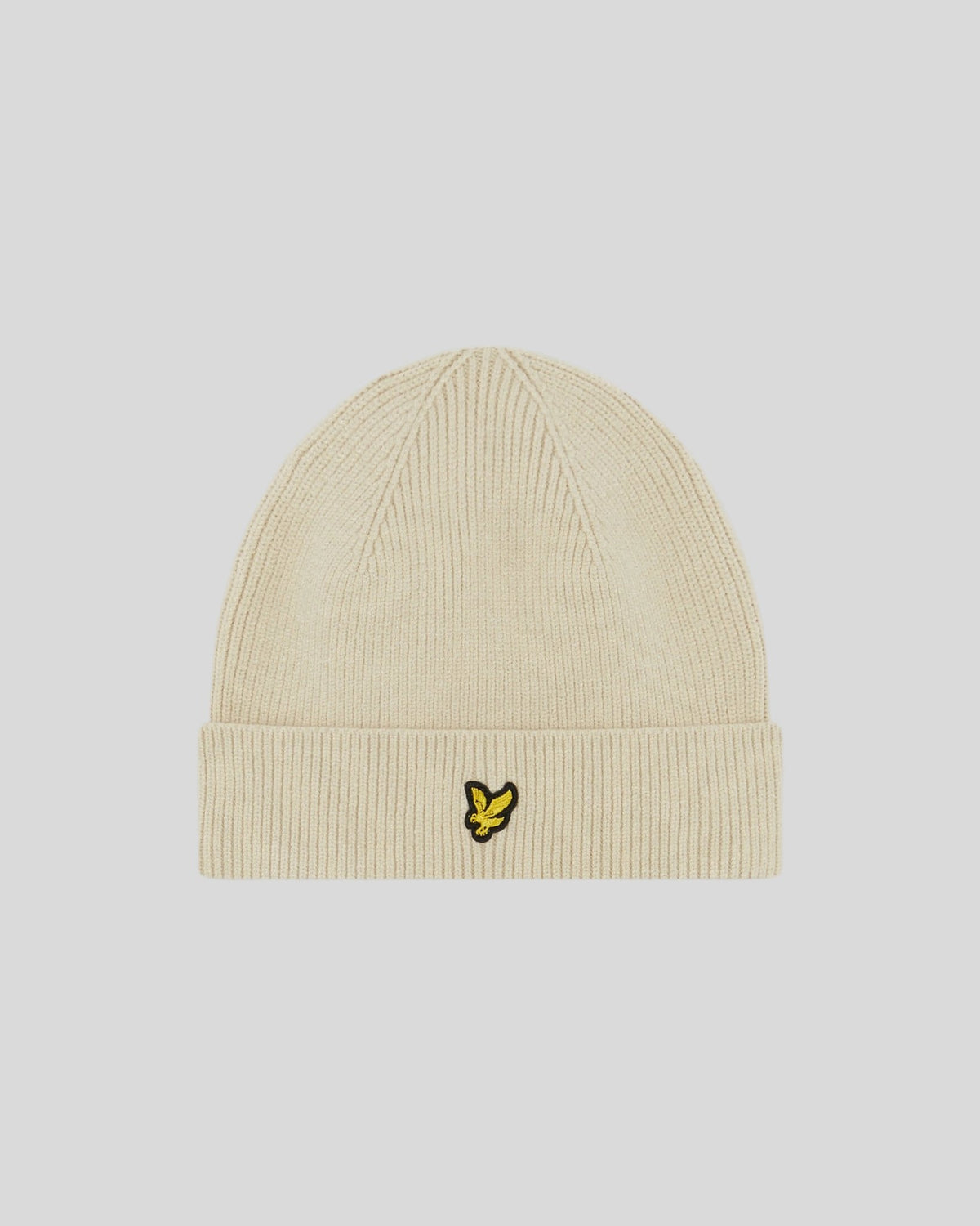 Boy wears Knit Beanie in Putty
