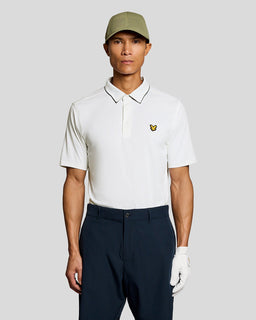 Polo à col contrasté