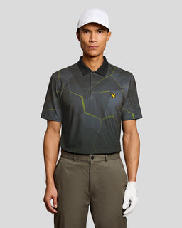 Polo à motifs géométriques