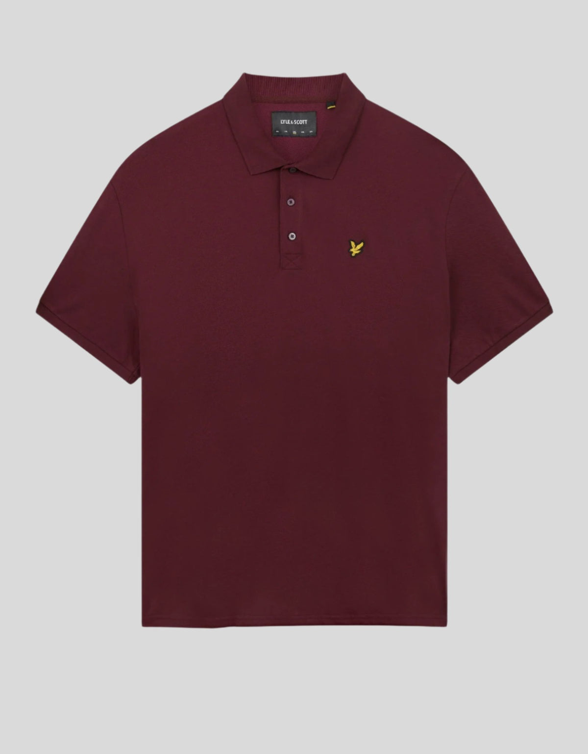 Polo en coton bordeaux