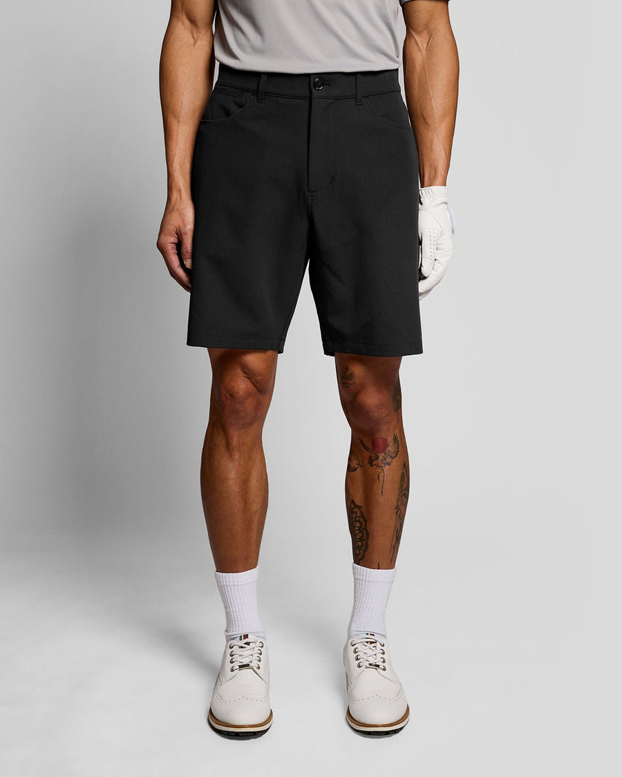 Short 5 poches pour homme, couleur noir de jais